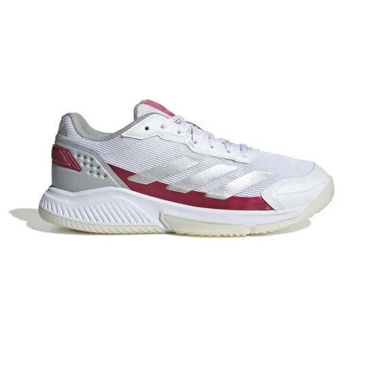 Chaussures Adidas Courtquick Padel W | Cloud White - Metallic Grey - Lucid Rose