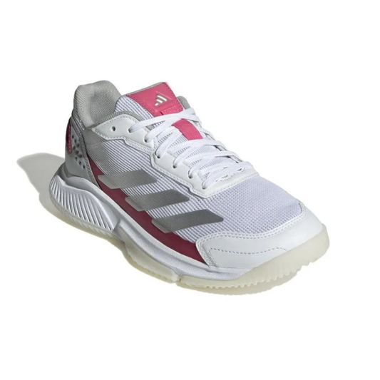 Chaussures Adidas Courtquick Padel W | Cloud White - Metallic Grey - Lucid Rose