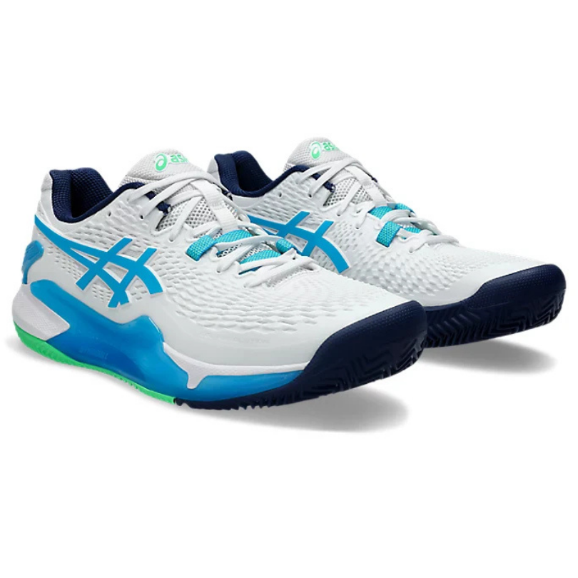 Chaussures Asics Gel Resolution 9 | White - Digital Aqua