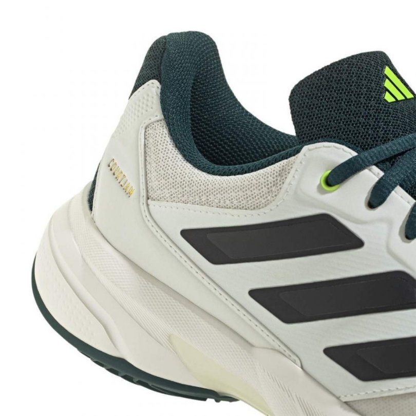 Chaussures Adidas CourtJam Control | Off White - Silver Metallic - Aurora Ivy