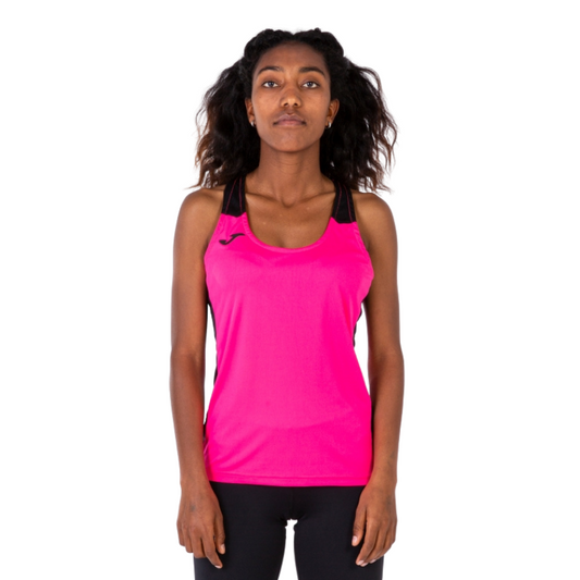 Débardeur Joma Record | Rose Fluo - Noir (Femme)