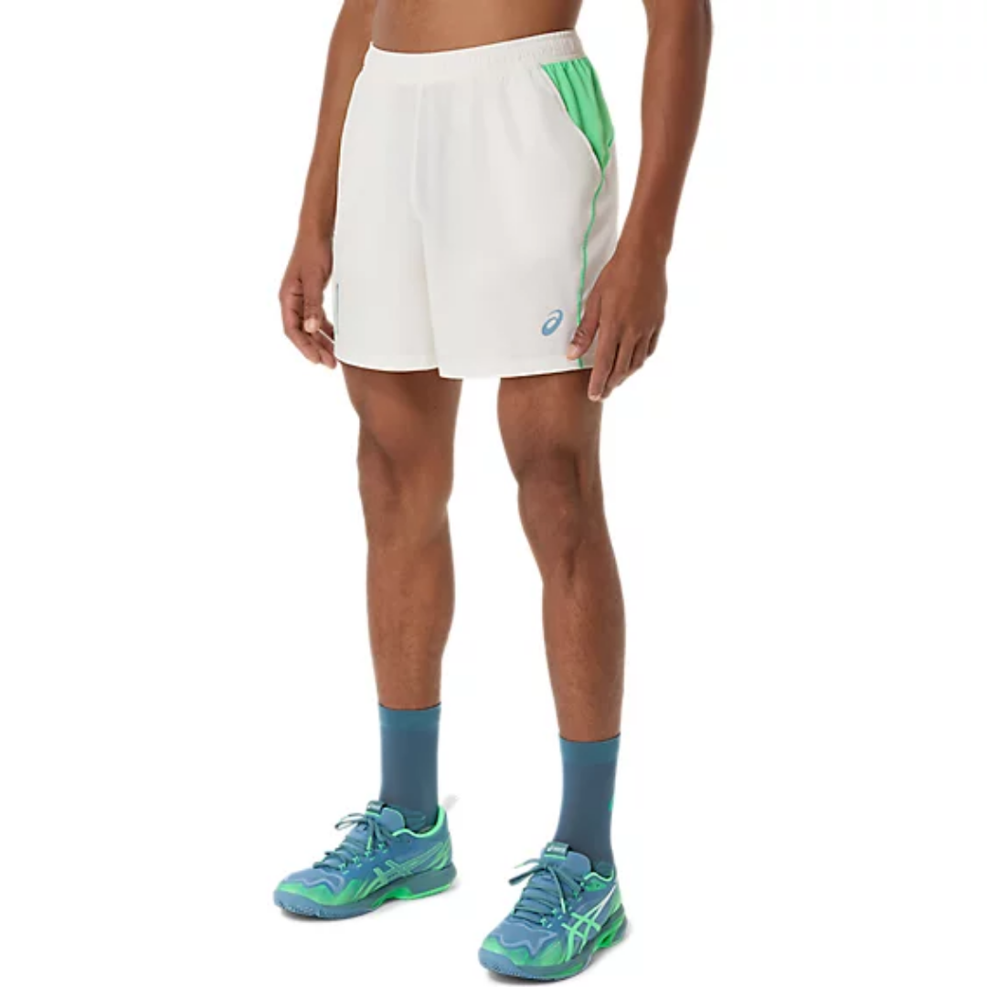 Short Asics Court 7IN | Cream - Vital Green