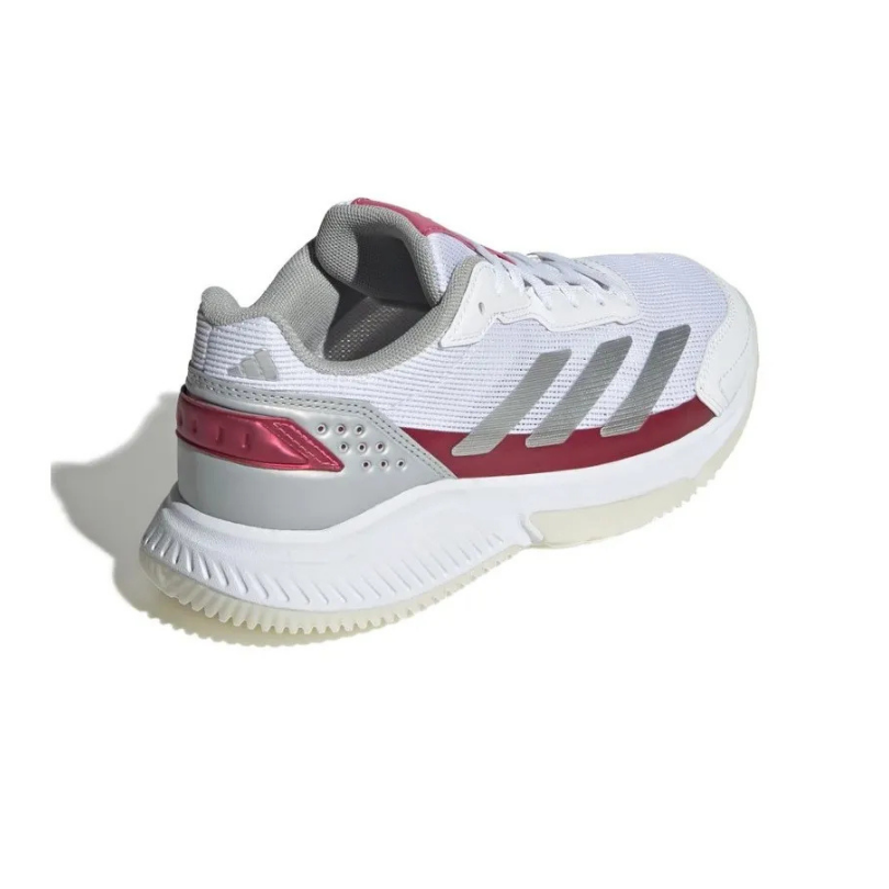 Chaussures Adidas Courtquick Padel W | Cloud White - Metallic Grey - Lucid Rose