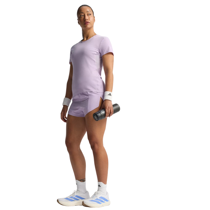 T-shirt Adidas Adizero Essentials Tee | Powder Plum (Femme)