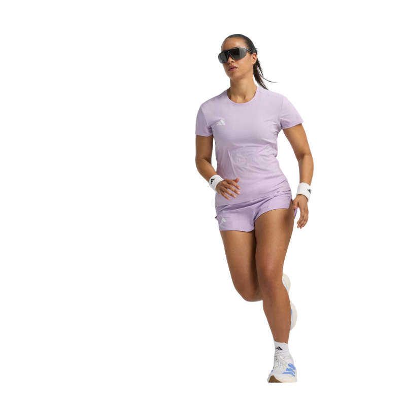 T-shirt Adidas Adizero Essentials Tee | Powder Plum (Femme)