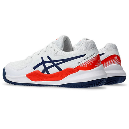 Chaussures Asics Gel Resolution 9 Junior | White - Blue Expanse