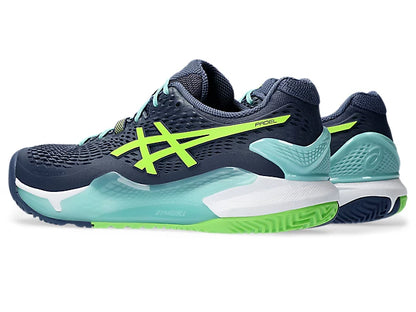 Chaussures Asics Gel Resolution 9 | Thunder Blue - Electric Lime