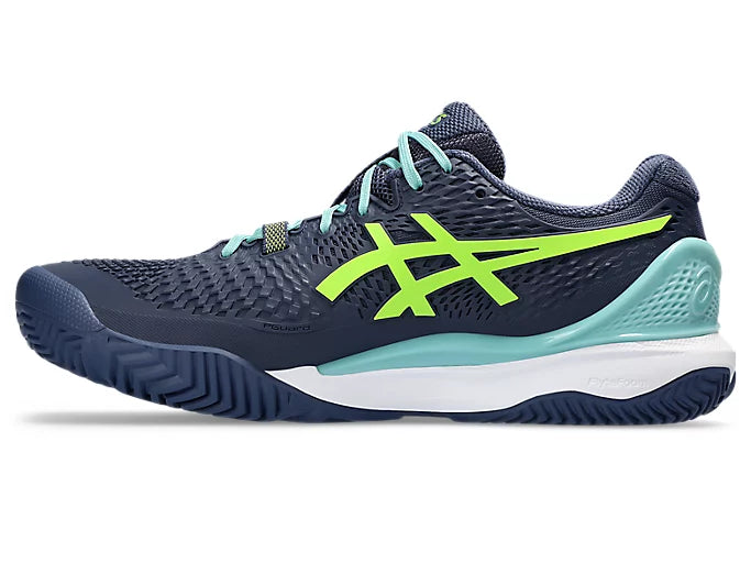 Chaussures Asics Gel Resolution 9 | Thunder Blue - Electric Lime