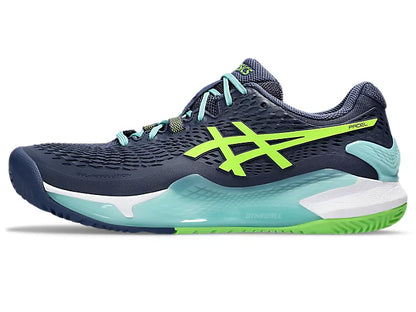 Chaussures Asics Gel Resolution 9 | Thunder Blue - Electric Lime