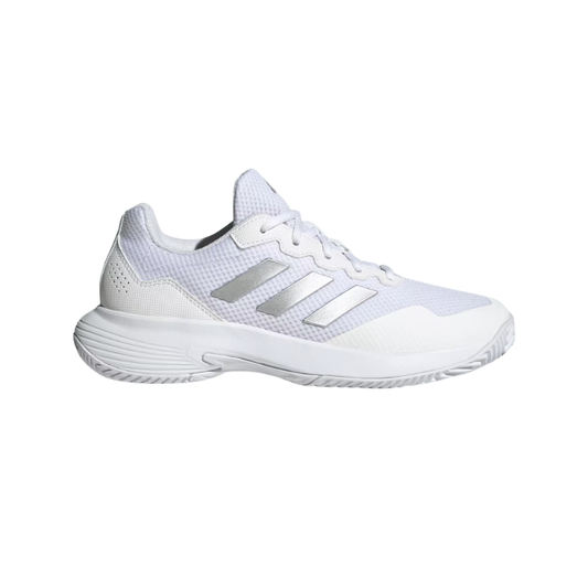 Chaussure Adidas GameCourt 2.0 |  Cloud White - Silver Metallic - Cloud White