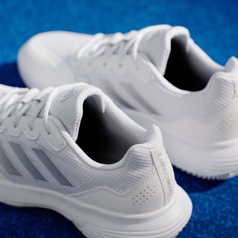 Chaussure Adidas GameCourt 2.0 |  Cloud White - Silver Metallic - Cloud White