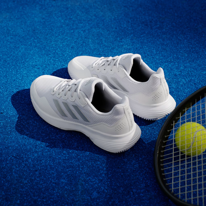 Chaussure Adidas GameCourt 2.0 |  Cloud White - Silver Metallic - Cloud White