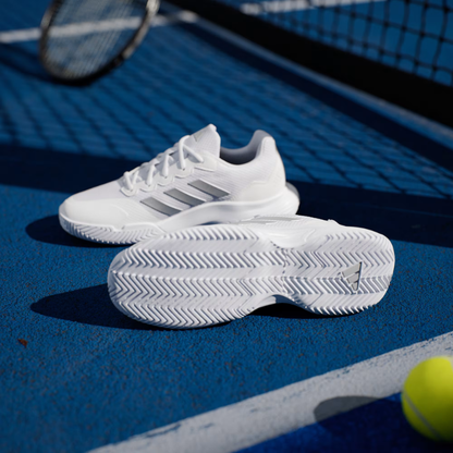 Chaussure Adidas GameCourt 2.0 |  Cloud White - Silver Metallic - Cloud White