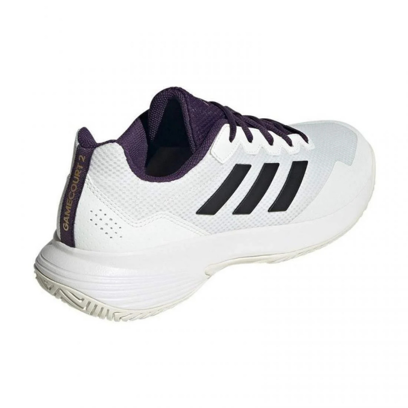 Chaussure Adidas GameCourt 2 |  White Core - Black - Aurora Plum