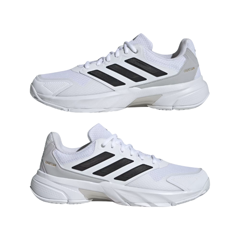 Chaussures Adidas CourtJam Control 3 | Cloud White - Core Black - Grey Two