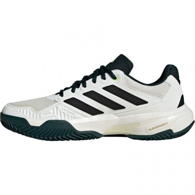 Chaussures Adidas CourtJam Control | Off White - Silver Metallic - Aurora Ivy