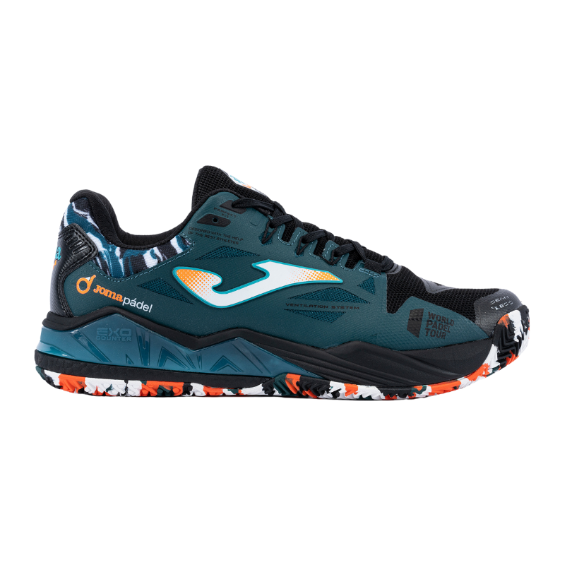 Chaussures Joma Spin Men | Noir-Pétrole