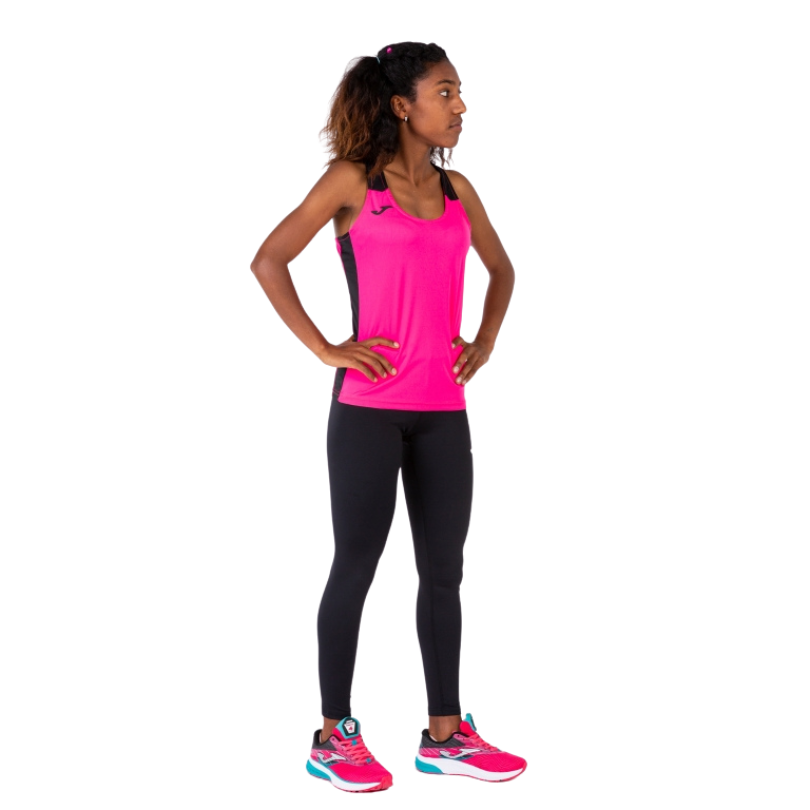 Débardeur Joma Record | Rose Fluo - Noir (Femme)