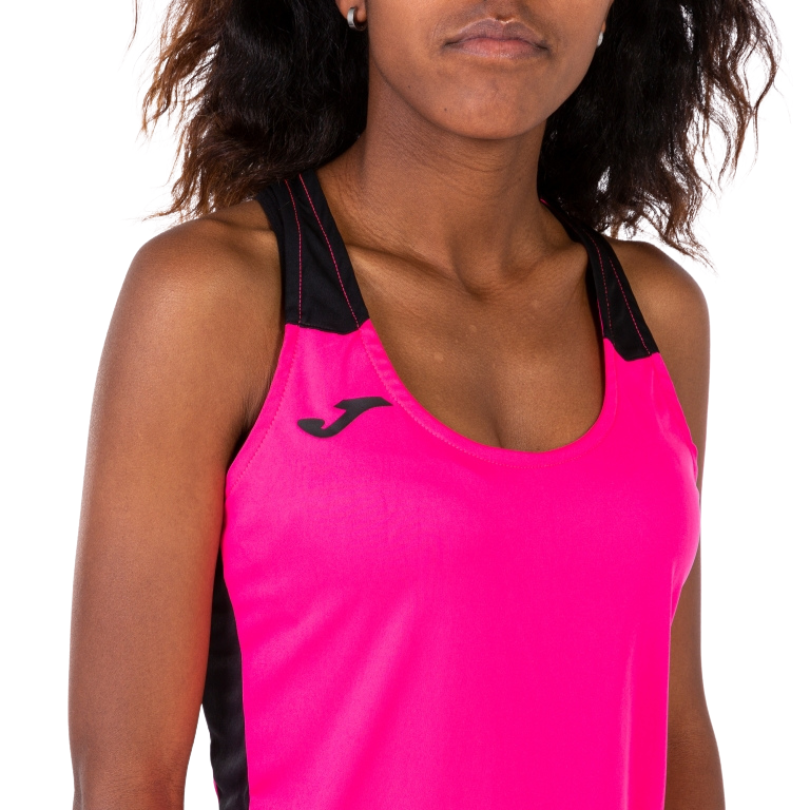 Débardeur Joma Record | Rose Fluo - Noir (Femme)
