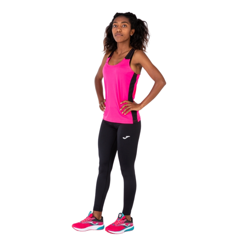Débardeur Joma Record | Rose Fluo - Noir (Femme)