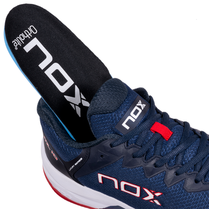 Chaussures Nox ML10 Hexa Bleu Marine-Rouge