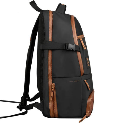 Sac à dos Nox Luxury Open Series | Noir - Marron