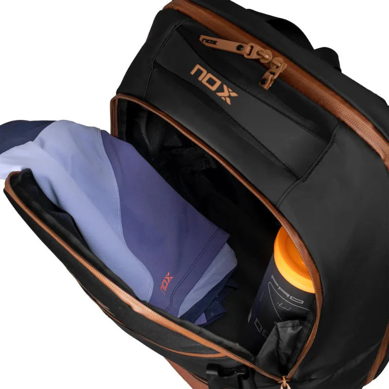 Sac à dos Nox Luxury Open Series | Noir - Marron