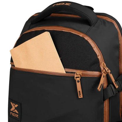 Sac à dos Nox Luxury Open Series | Noir - Marron