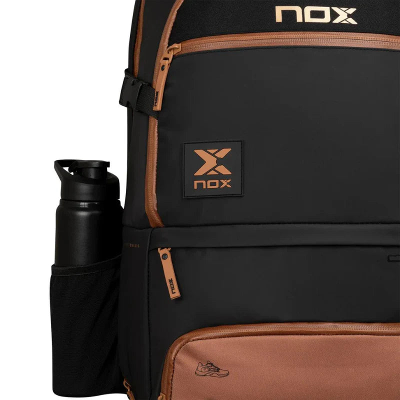 Sac à dos Nox Luxury Open Series | Noir - Marron