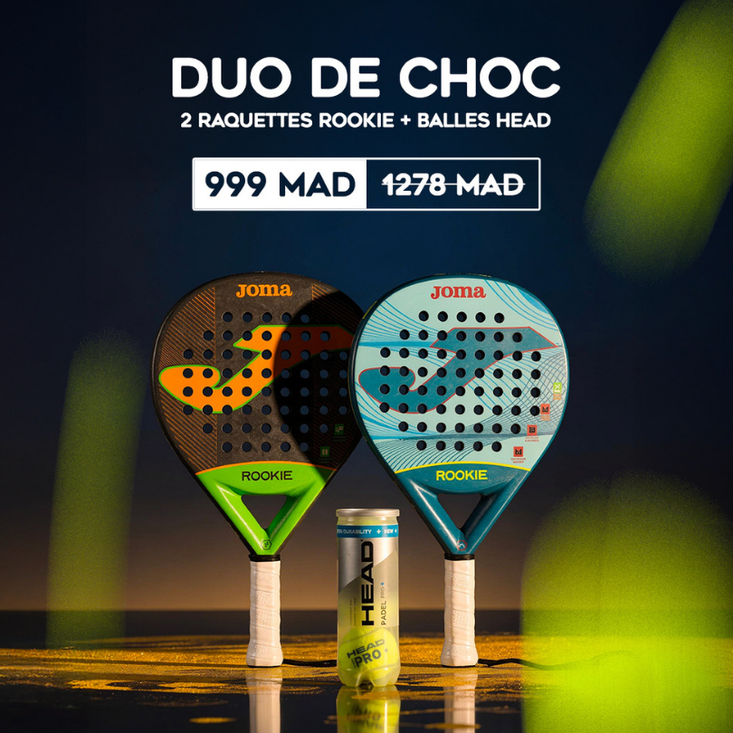 Offre Duo Raquettes Joma Rookie + Balles