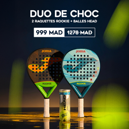 Offre Duo Raquettes Joma Rookie + Balles