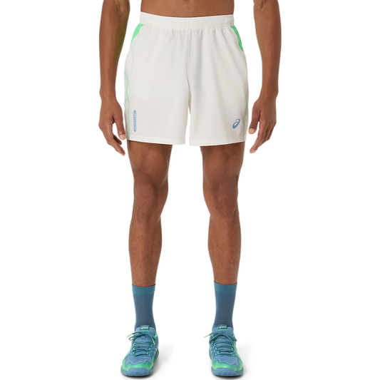 Short Asics Court 7IN | Cream - Vital Green