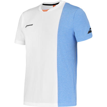T-shirt Babolat Play Crew | Blanc - Bleu