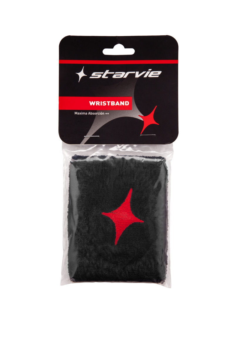 Padel House - Starvie Serre Poignet Long Noir Rouge 3